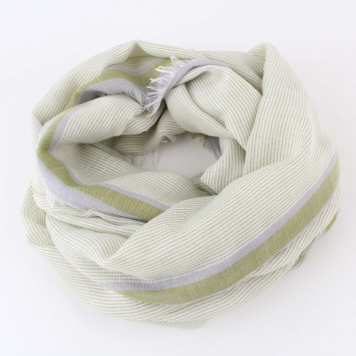 Летен шал от памук и модал HatYou SE0688, 65x190 см, Светлозелен