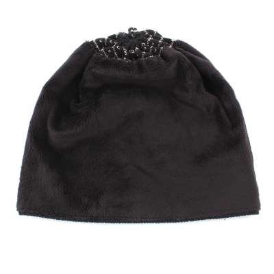 Ladies' Knitted Hat JG5328, Black/Silver