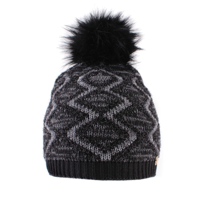 Ladies' Knitted Wool Hat JG5774, Black