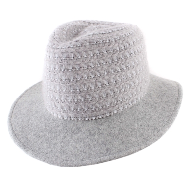 Ladies' Felt Hat Granadilla JG6033, Light Grey Mélange