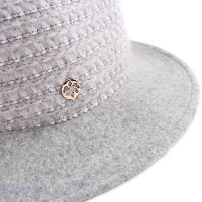 Ladies' Felt Hat Granadilla JG6033, Light Grey Mélange