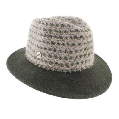 Ladies' felt hat Granadilla JG6033, Green melange