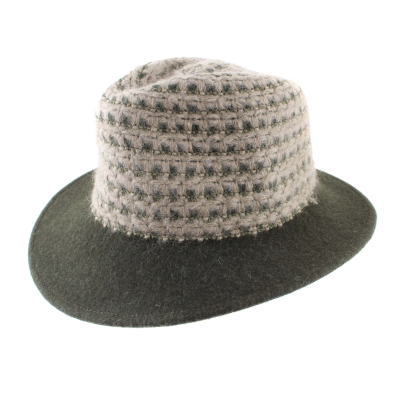 Ladies' felt hat Granadilla JG6033, Green melange