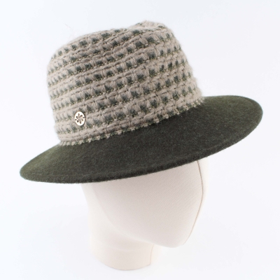 Ladies' felt hat Granadilla JG6033, Green melange