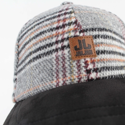 Мъжка зимна бейзболна шапка JailJam JA4575, Черен/Каре