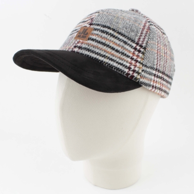 Мъжка зимна бейзболна шапка JailJam JA4575, Черен/Каре