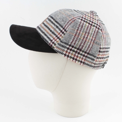 Мъжка зимна бейзболна шапка JailJam JA4575, Черен/Каре