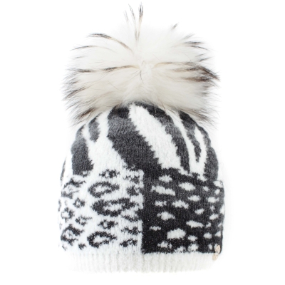 Ladies' Knitted Wool Hat JG5770, White