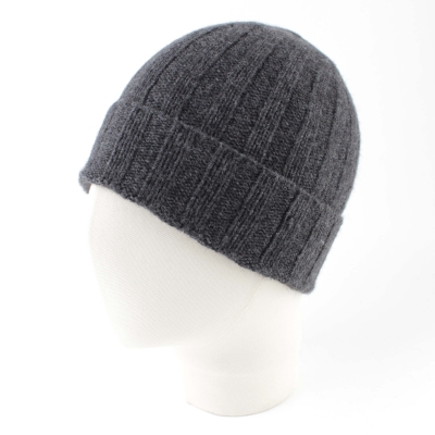 Мъжка плетена шапка HatYou CP1056, Тъмносив