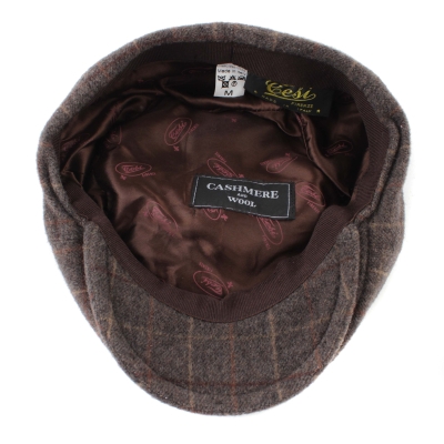 Мъжки вълнен каскет Luigi&Guido Tessi BRAD, Кафяв, М/56-57 см.
