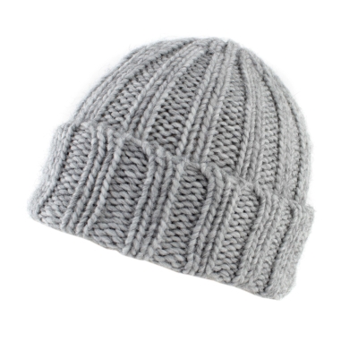 Плетена шапка Raffaello Bettini RB 013/2453, Светлосив