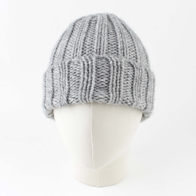 Плетена шапка Raffaello Bettini RB 013/2453, Светлосив
