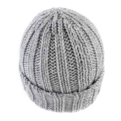 Плетена шапка Raffaello Bettini RB 013/2453, Светлосив