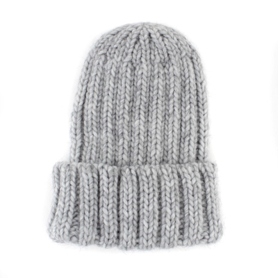 Плетена шапка Raffaello Bettini RB 013/2453, Светлосив