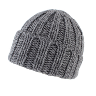Плетена шапка Raffaello Bettini RB 013/2453, Тъмносив