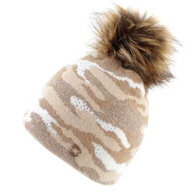 Дамска плетена шапка Granadilla JG5493, Камуфлаж/Златисто