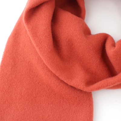 Едноцветен вълнен шал Pulcra Livigno, 30x150 cm, Оранжево-керемиден