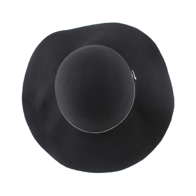 Wide-brim felt hat JailJam JG5247, Black