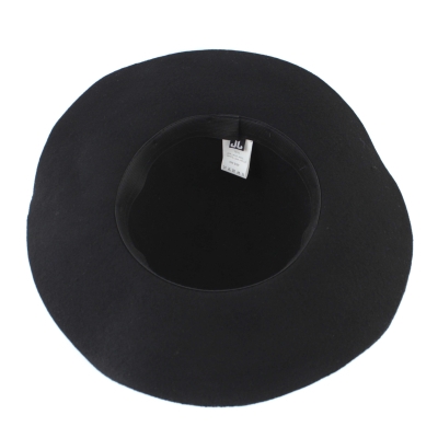Wide-brim felt hat JailJam JG5247, Black