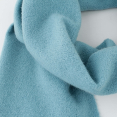 Едноцветен вълнен шал Pulcra Livigno, 30x150 cm, Аквамарин