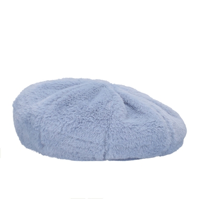Ladies' fluffy fabric beret HatYou CP4090, Light blue