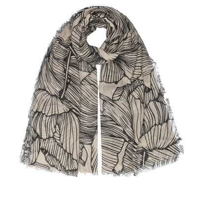 Шал от бамбук HatYou SI2914, 70x190 cm, Бежов