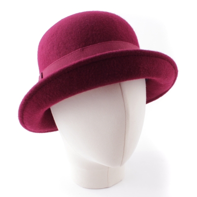 Ladies' felt hat Fratelli Mazzanti FM7897, burgundy