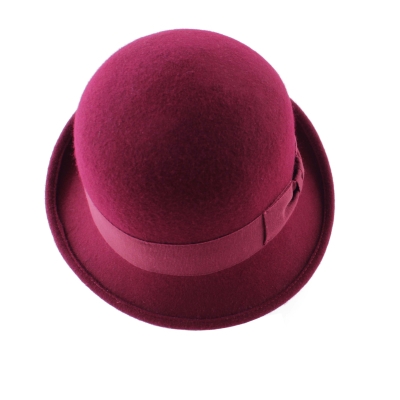 Ladies' felt hat Fratelli Mazzanti FM7897, burgundy