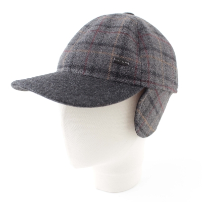 Мъжка вълнена бейзболна шапка с наушник HatYou CP4078, Сив