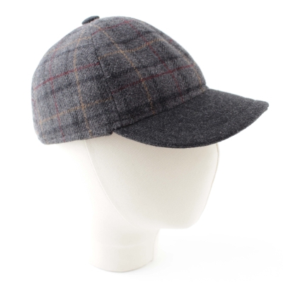 Мъжка вълнена бейзболна шапка с наушник HatYou CP4078, Сив