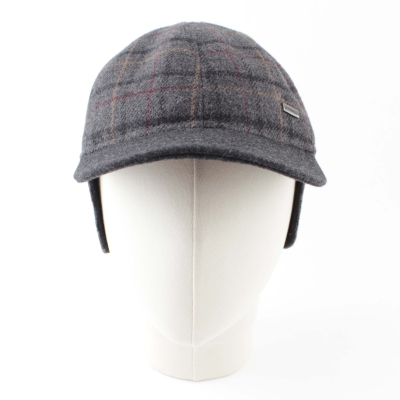 Мъжка вълнена бейзболна шапка с наушник HatYou CP4078, Сив