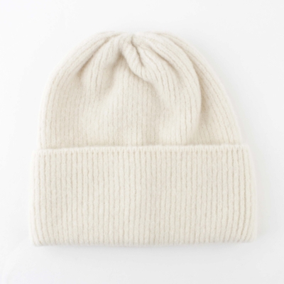 Дамска плетена шапка с високо съдържание на вълна HatYou CP3103, Екрю