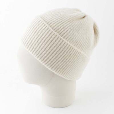 Дамска плетена шапка с високо съдържание на вълна HatYou CP3103, Екрю