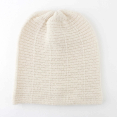 Дамска плетена шапка с високо съдържание на вълна HatYou CP2954, Екрю