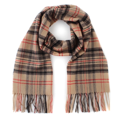 Вълнен шал Ma.Al.Bi. MAB105 51/400, 37х180 см, Бежов