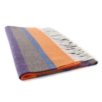 Вълнен шал Ma.Al.Bi. MAB105 134/5, 37х180 см, Оранжев/Лилав