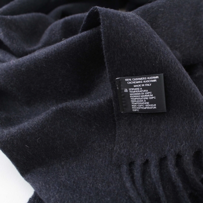 Кашмирен шал Ma.Al.Bi. MAB813 70A/19, 37х180 см, Тъмносин меланж