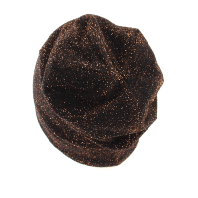 Комплект шапка и чантичка за смарт устройства Granadilla JG5313&JG5315, Черен/Медно ламе