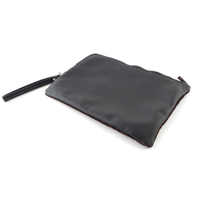 Комплект шапка и чантичка за смарт устройства Granadilla JG5313&JG5315, Черен/Медно ламе