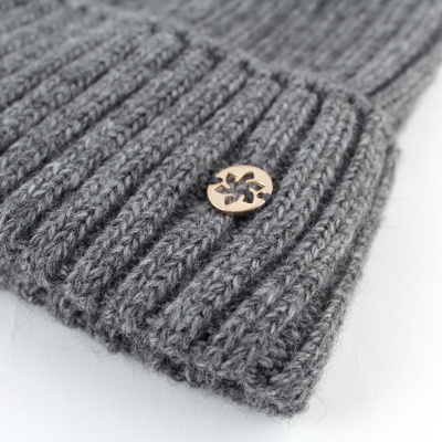 Дамска плетена шапка Granadilla Basic JG5055, Сив меланж