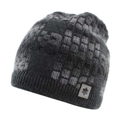 Мъжка зимна шапка от вълнена смес Granadilla JG5425, Сив