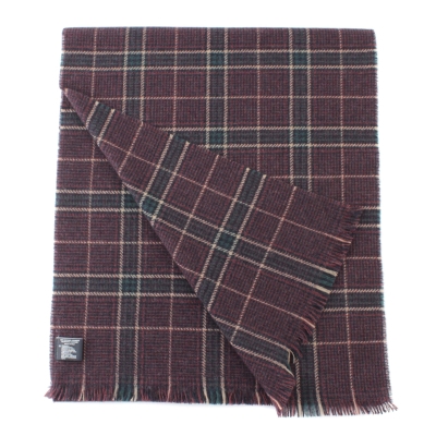 Фин кашмирен шал Ma.Al.Bi. MAB836 103/3, 37x180 см, Бордо каре