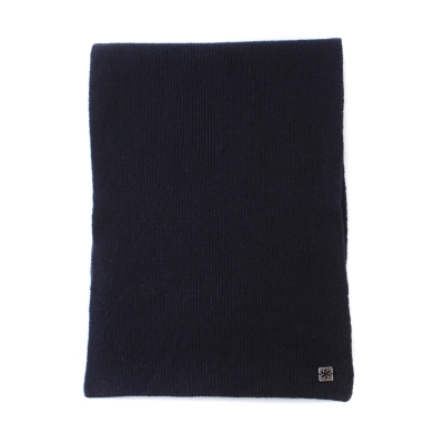 Мъжки плетен шал от вълнена смес Granadilla JG5178, 30x200 см, Тъмносин