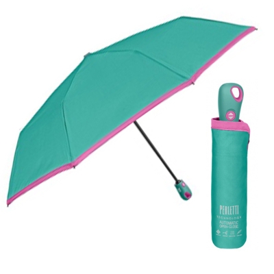 Ladies' Automatic Open-Close Umbrella Perletti Technology 21808, Beige