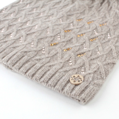 Дамска плетена шапка Granadilla JG5332, Бежов