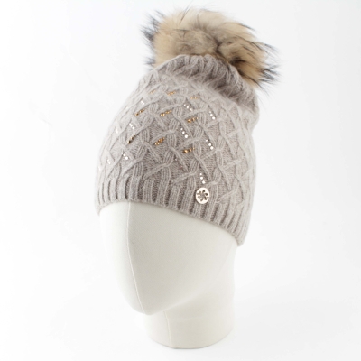 Дамска плетена шапка Granadilla JG5332, Бежов