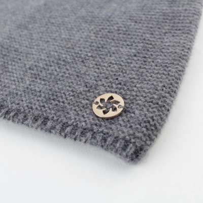 Комплект шал и шапка от кашмир Granadilla  JG5140&5256, Сив