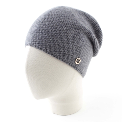 Комплект шал и шапка от кашмир Granadilla  JG5140&5256, Сив