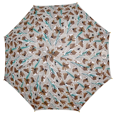 Дълъг дамски автоматичен чадър | Perletti Green | Акварел