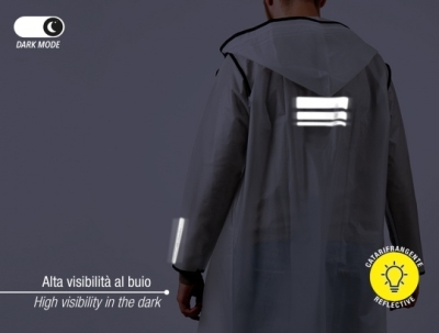 Unisex rain poncho Perletti Travel | EVA material | 3 sizes